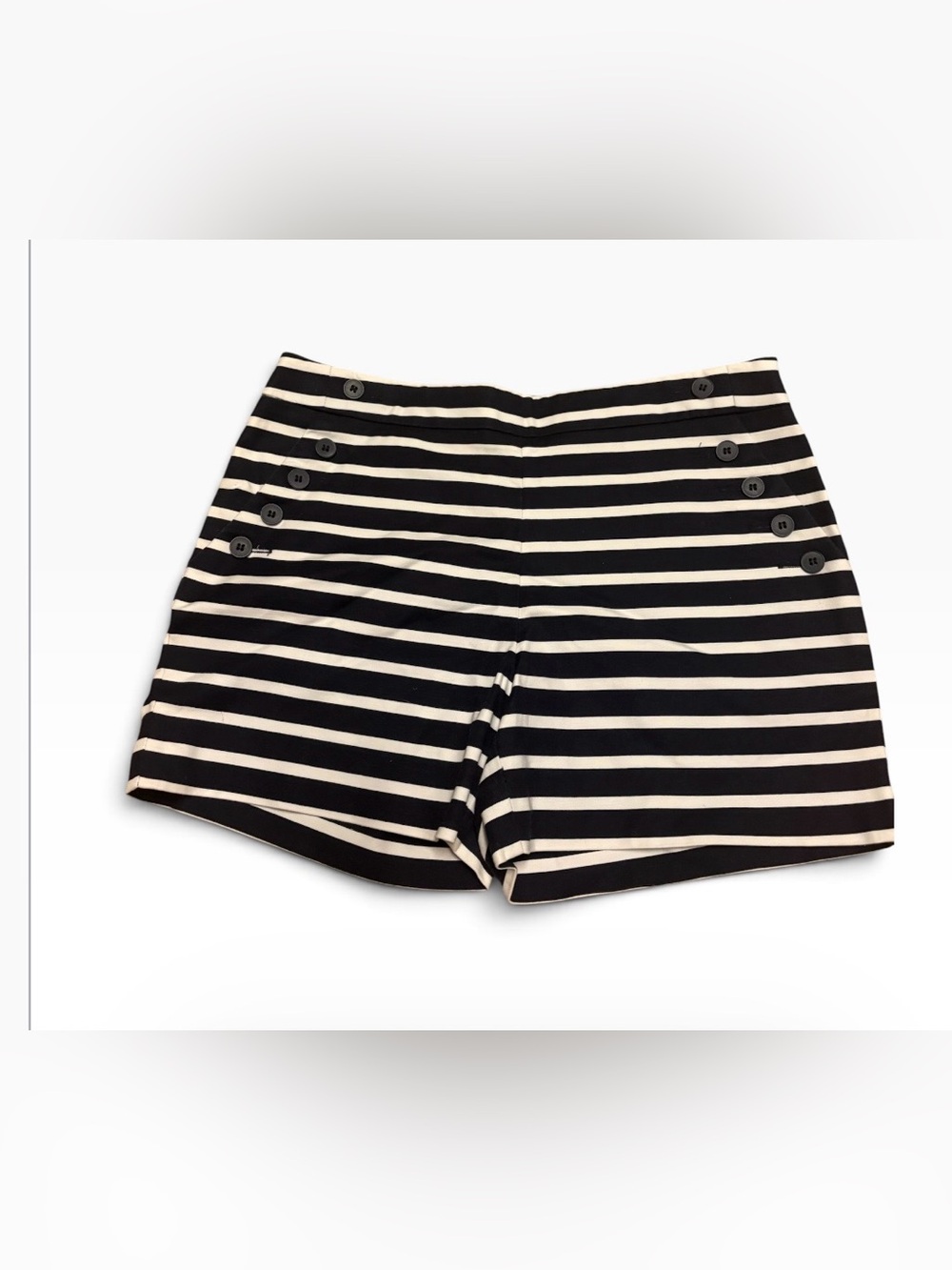 The Limited Navy Blue & White Striped Shorts Size 2